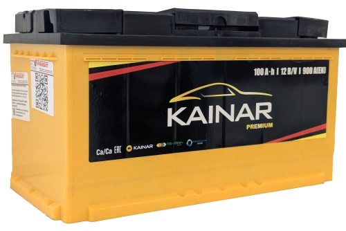 Фото Аккумулятор KAINAR Premium 100 Ач, 900 А, 12 v, Обратная R+ (0), DIN L5, B13