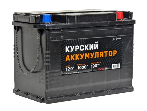 Аккумулятор КУРСКИЙ АККУМУЛЯТОР 120 Ач, 1000 А, 12 v, Обратная R+ (0) rus, GR31 / 31S, B00 фото