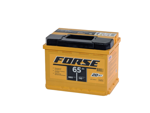 Фото Аккумулятор FORSE 65 Ач, 660 А, 12 v, Обратная R+ (0), DIN L2, B13