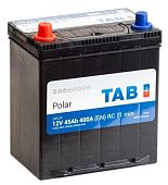 Аккумулятор TAB Polar S 45 Ач, 400 А, 12 v, Прямая L+ (1), JIS B24, B00