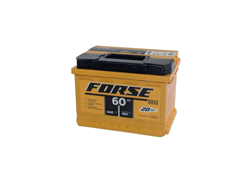 Фото Аккумулятор FORSE 60 Ач низк, 640 А, 12 v, Обратная R+ (0), DIN LB2, B13