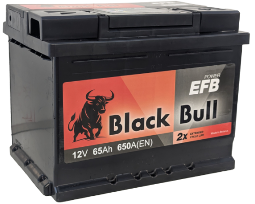 Фото BLACK BULL EFB 65 Ач, 650 А, 12v, Обратная R, L2