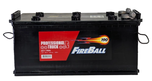 Аккумулятор FIREBALL 190 Ач, 1200 А, 12 v, Прямая R+ (4) rus, D5 (B), под болт, B00 фото