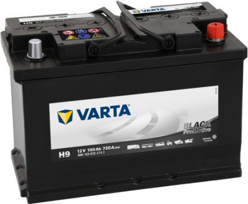 Аккумулятор VARTA PROMOTIVE BLACK H9 600 123 072 100 R+