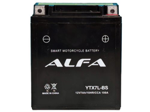 Аккумулятор ALFA YTX7L-BS 7Ah фото