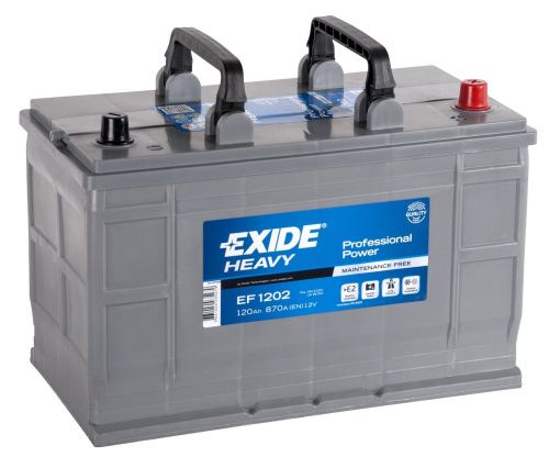 Аккумулятор EXIDE PROFESSIONAL POWER EF1202 (120 A/H) 870 A R+ фото