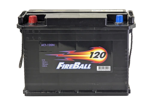 Аккумулятор FIREBALL 120 Ач, 1000 А, 12 v, Обратная L+ euro, D2 (A), B00 фото