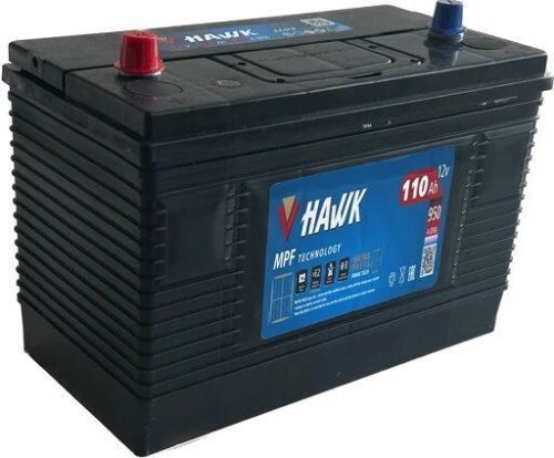Аккумулятор HAWK 110 Ач, 950 А, 12 v, Прямая L+ (1), GR31 / 31S, B00 фото