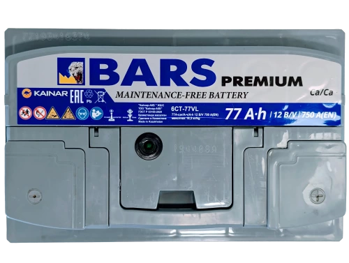 Аккумулятор BARS Premium 77 R+