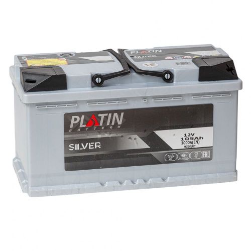 Аккумулятор PLATIN SILVER 105 R+