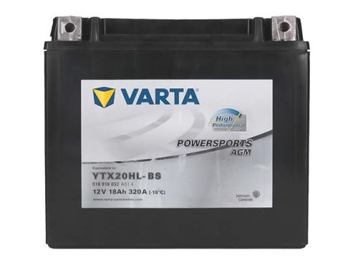 Аккумулятор VARTA POWERSPORTS AGM HIGH 518 908 032 (18 A/H) 320 A L+ фото