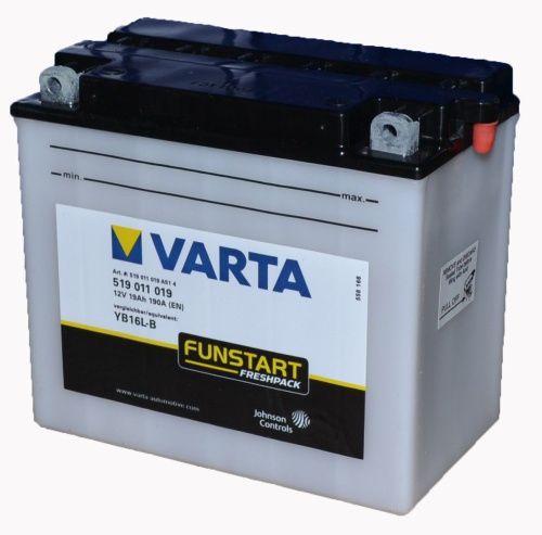 Аккумулятор VARTA POWERSPORTS FRESHPACK 519 011 019 (19 A/H) 240 A R+ фото