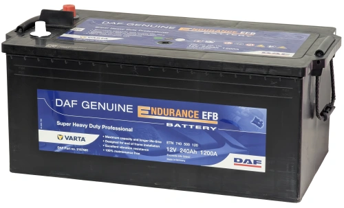 DAF Endurance EFB 240 1200А, 12V, Обратная L+ (3) евро, D6/C фото