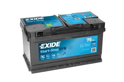 Аккумулятор Exide EFB 75 R+