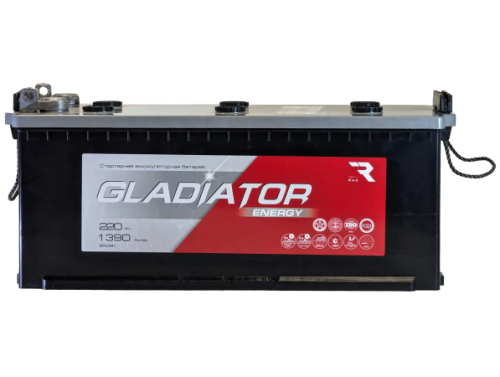 Аккумулятор GLADIATOR Energy 220 Ач, 1390 А, 12 v, Прямая R+ (4) rus, D5 (B), B00 фото