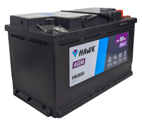Фото Аккумулятор HAWK 80 Ач, 800 А, 12 v, Обратная R+ (0), DIN L4, B13