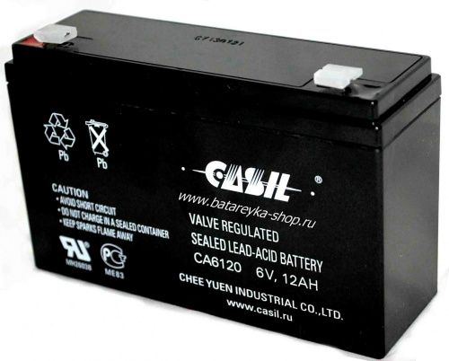 Аккумулятор Casil 6V-12Ah+ фото