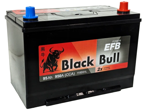 Фото BLACK BULL Asia EFB 95 Ач, 950 А, 12v, Обратная R, D31