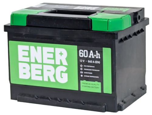 Аккумулятор ENERBERG 60 Ач, 640 А, 12 v, Обратная R+ (0), DIN LB2, B13