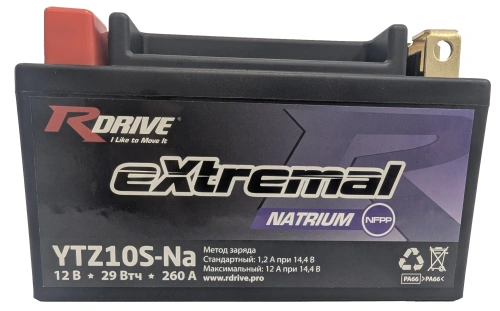 RDrive Natrium YTZ10S-Na 2,4Ah (260А 150*87*93) фото