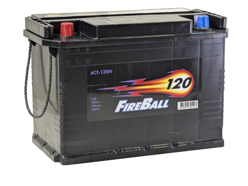 Аккумулятор FIREBALL 120 Ач, 1000 А, 12 v, Обратная L+ euro, D2 (A), B00 фото