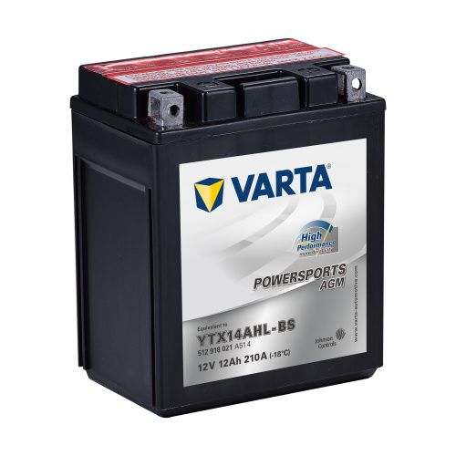 Аккумулятор VARTA PowerSports High AGM 12 Ач, 210 А, 12 v, Обратная R+ (0) фото