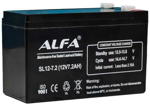 Аккумулятор ALFA 12V-7.2Ah