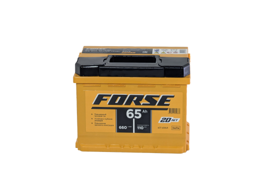 Фото Аккумулятор FORSE 65 Ач, 660 А, 12 v, Обратная R+ (0), DIN L2, B13