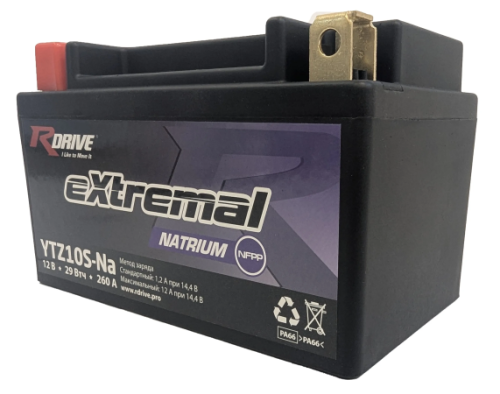 RDrive Natrium YTZ10S-Na 2,4Ah (260А 150*87*93) фото