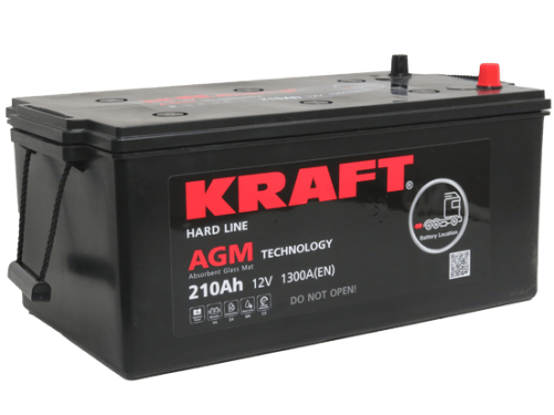 Аккумулятор KRAFT AGM 210 (3) евро +/-