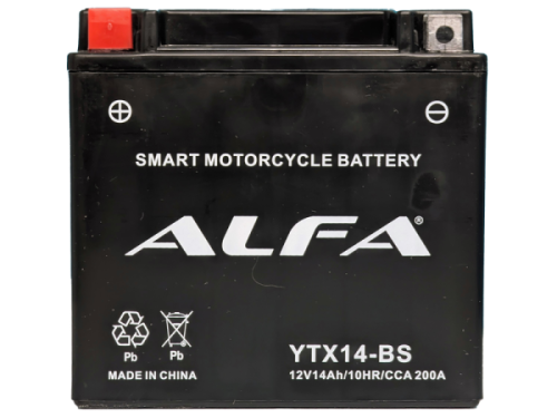 Аккумулятор ALFA YTX14-BS 14Ah фото