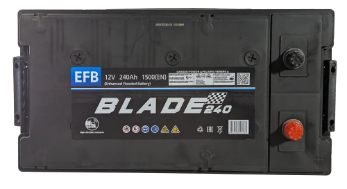 Аккумулятор BLADE EFB 240 Ач, 1500 А, 12 v, Обратная L+ (3) euro, D6 (C), B00 фото