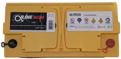 Фото Аккумулятор ALPHALINE AGM 95 Ач, 850 А, 12 v, Обратная R+ (0), DIN L5