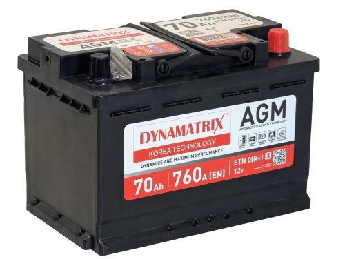 Аккумулятор DYNAMATRIX AGM 70 R+