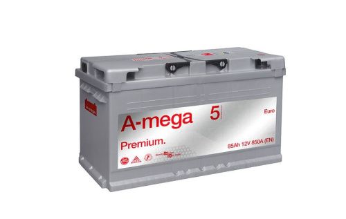 Аккумулятор A-mega Premium 85 R+