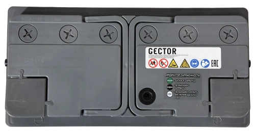 Фото Аккумулятор GECTOR (АЗ им. Н.М. Игнатьева - АКОМ) 100 Ач, 1080 А, 12 v, Обратная R+, DIN L5