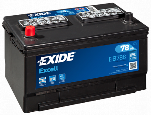 Аккумулятор EXIDE EXCELL EB788 78 L+