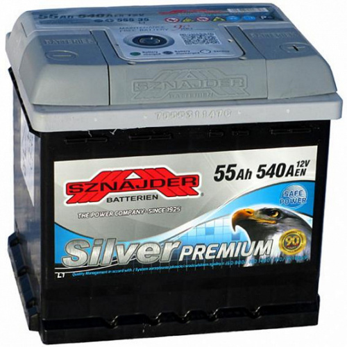 Аккумулятор Sznajder Silver Premium 55 R+