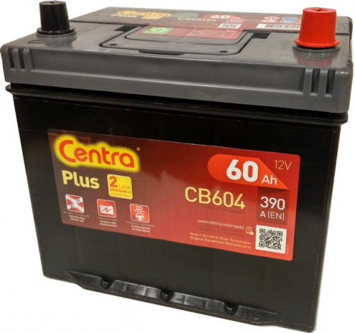 Аккумулятор CENTRA PLUS CB604 60 R+