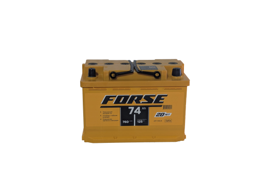 Фото Аккумулятор FORSE 74 Ач, 760 А, 12 v, Обратная R+ (0), DIN L3, B13