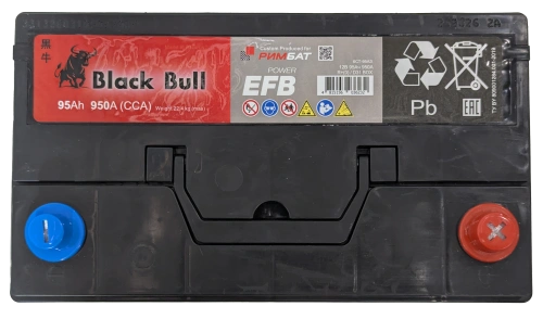 Фото BLACK BULL Asia EFB 95 Ач, 950 А, 12v, Обратная R, D31