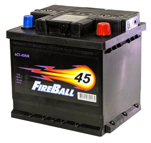 Фото Аккумулятор FIREBALL 45 Ач, 410 А, 12 v, Обратная R+ (0), DIN L1, B13