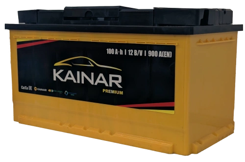 Фото Аккумулятор KAINAR Premium 100 Ач, 900 А, 12 v, Обратная R+ (0), DIN L5, B13