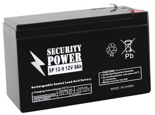 Аккумулятор Security Power 12V-9Ah+ фото