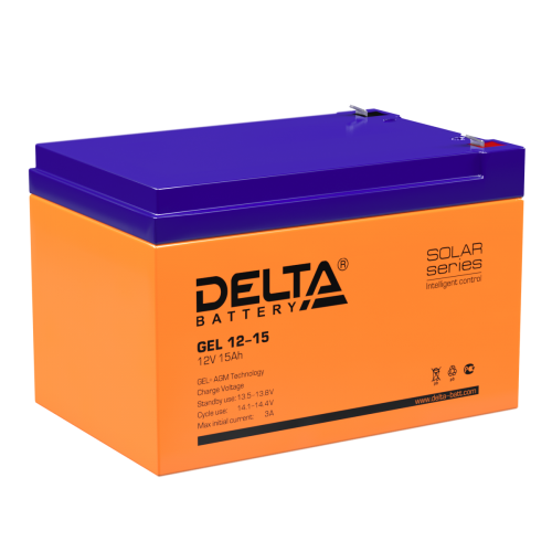 Аккумулятор DELTA GEL 12V-15