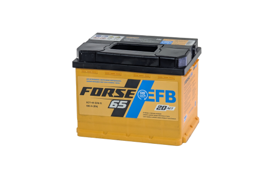 Фото Аккумулятор FORSE EFB 65 Ач, 660 А, 12 v, Обратная R+ (0), DIN L2, B13