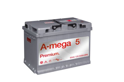 Аккумулятор A-mega Premium 65 R+