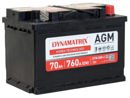 Аккумулятор DYNAMATRIX AGM 70 R+