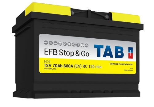 Аккумулятор TAB Stop&Go EFB 70 R+