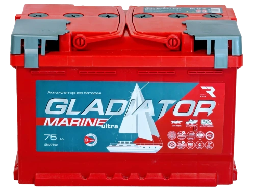 Фото Аккумулятор GLADIATOR MARINE EFB 12v, 75Ah, 770A, R+(0), L3, B13